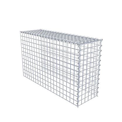 Gavión adulto tipo 4 100 cm x 60 cm x 30 cm (largo x alto x profundidad), tamaño de malla 5 cm x 5 cm, espiral