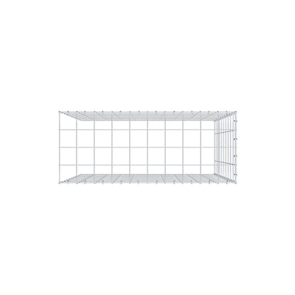 Monteret gabion type 4 100 cm x 100 cm x 40 cm (L x H x D), maskestørrelse 10 cm x 10 cm, C-ring