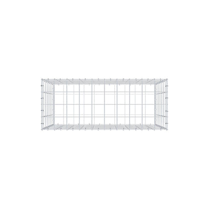 Gabion 100 cm x 70 cm x 40 cm (L x H x D), maskstorlek 10 cm x 10 cm, C-ring