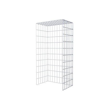 Gabião Tipo 4 100 cm x 30 cm x 50 cm (C x A x P), malhagem 5 cm x 10 cm, anel C