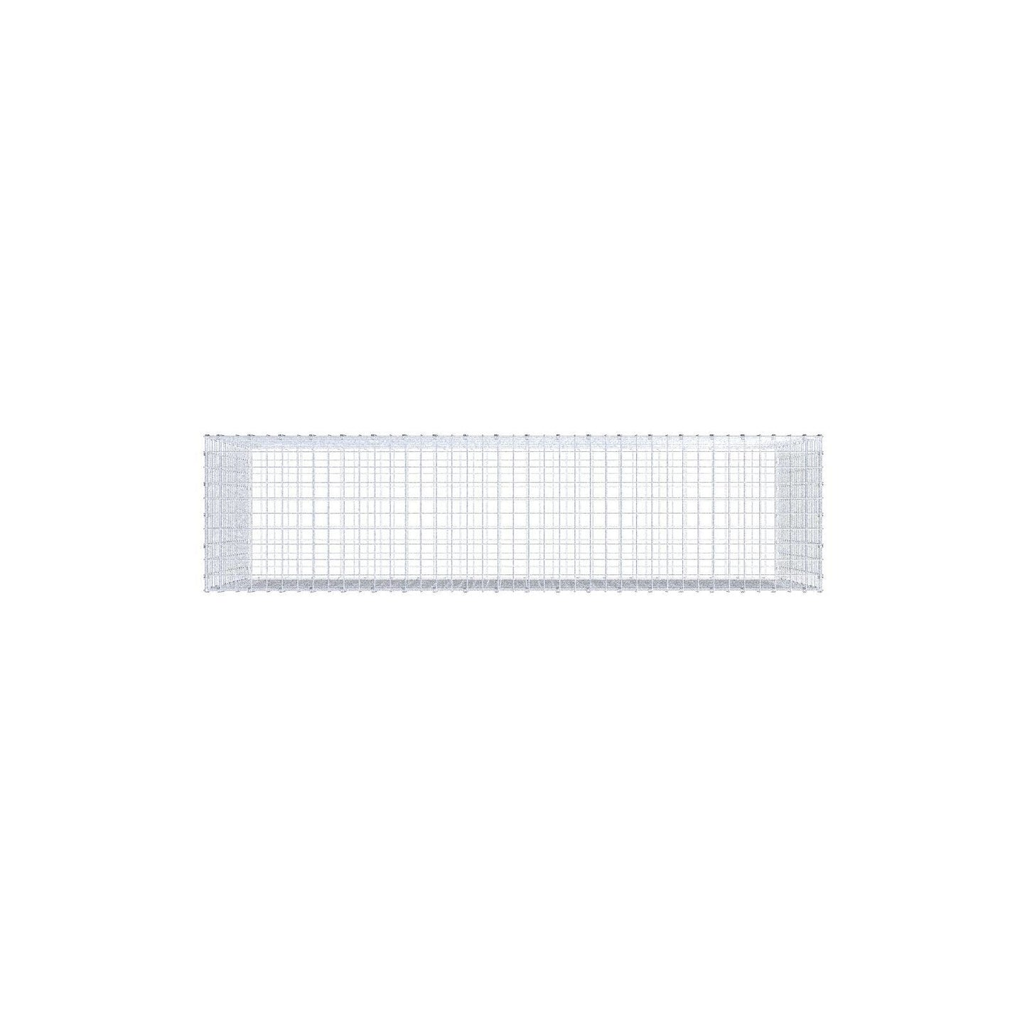 Gabião 200 cm x 100 cm x 50 cm (C x A x P), malhagem 5 x 5 cm, anel espiral