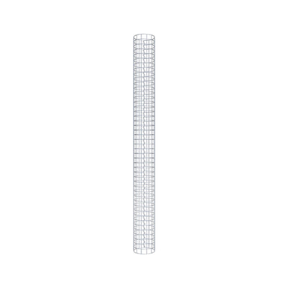 Gabionpelare rund 22 cm diameter, 230 cm höjd, maskstorlek 5 cm x 5 cm