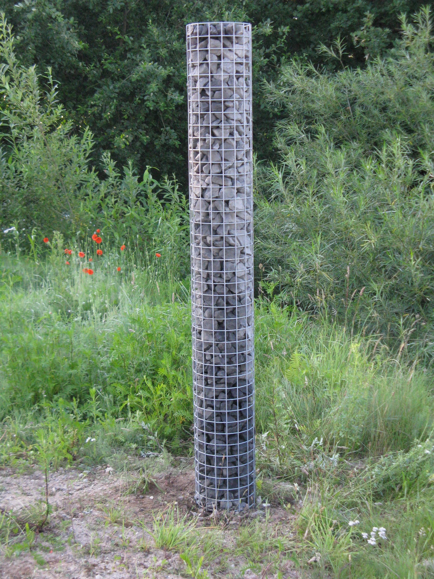 Columna de gaviones diámetro 37 cm MW 5 x 5 cm redonda