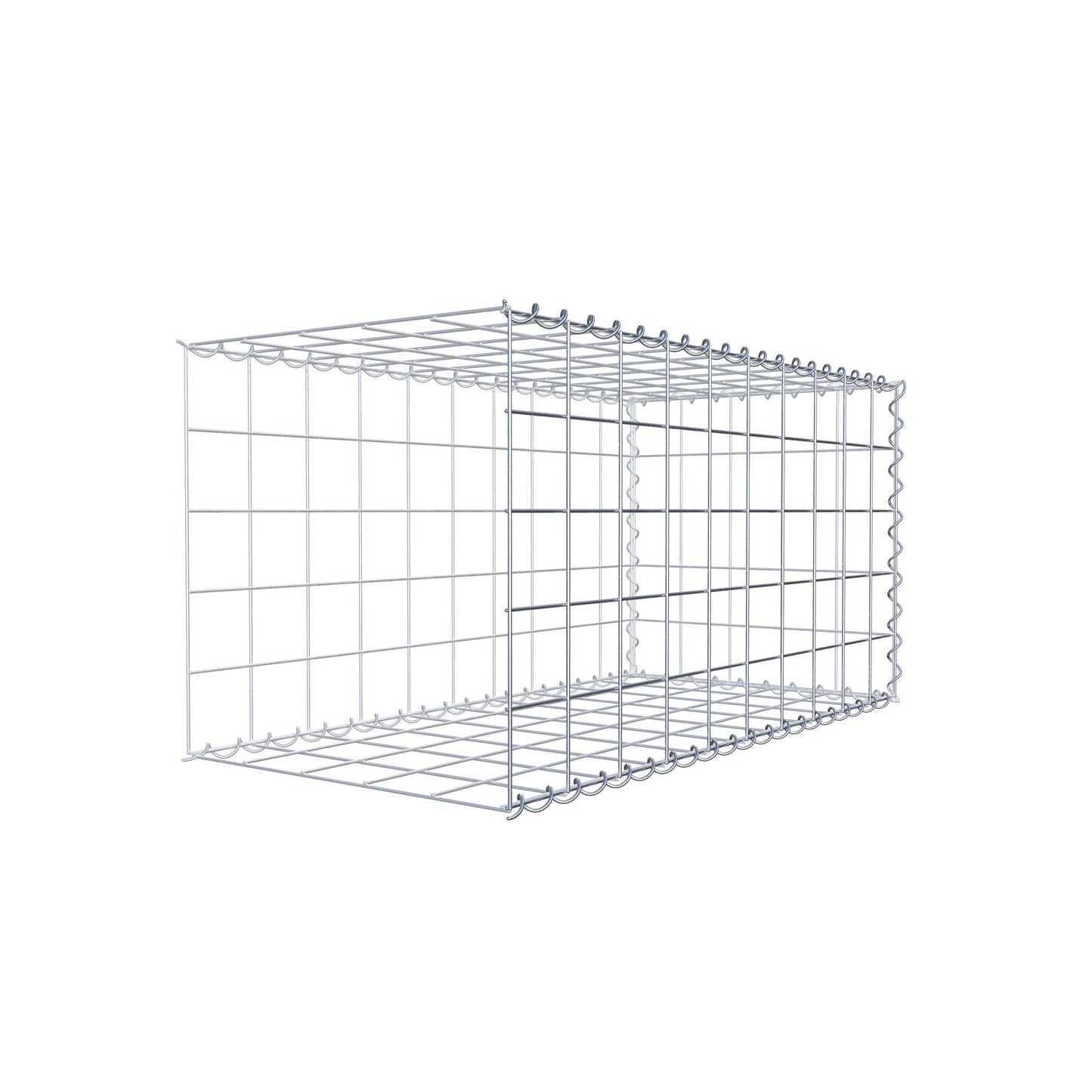 Anbaugabione Typ 2 100 cm x 50 cm x 50 cm (L x H x T), Maschenweite 10 cm x 10 cm, Spirale