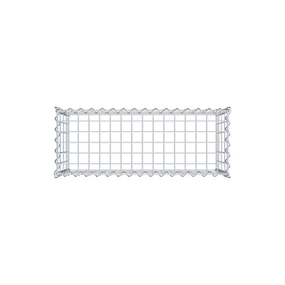 Extra gabion typ 3 80 cm x 40 cm x 30 cm (L x H x D), maskstorlek 5 cm x 10 cm, spiral