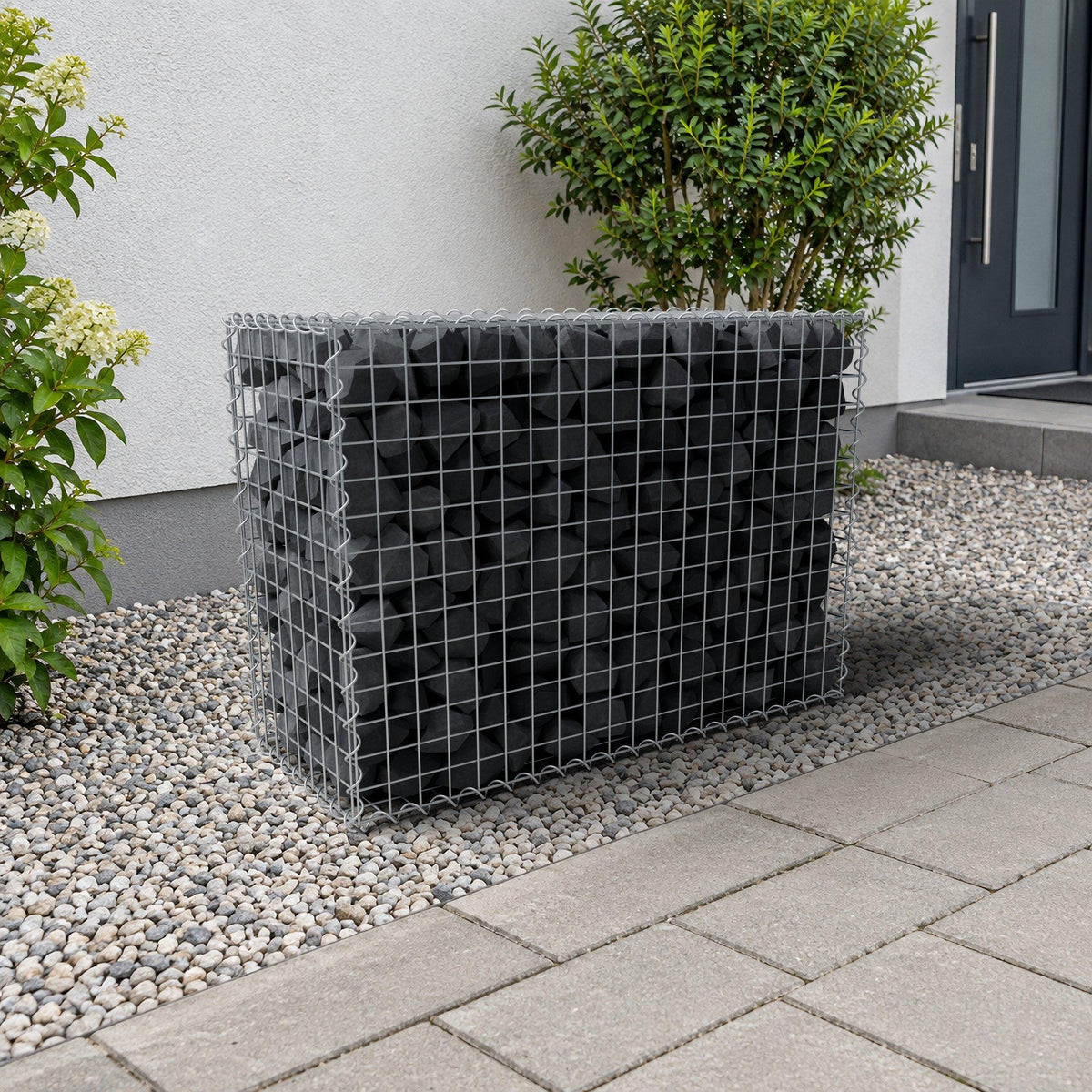 Gabion 100 cm x 70 cm x 40 cm (L x H x D), maskestørrelse 5 cm x 5 cm, spiral