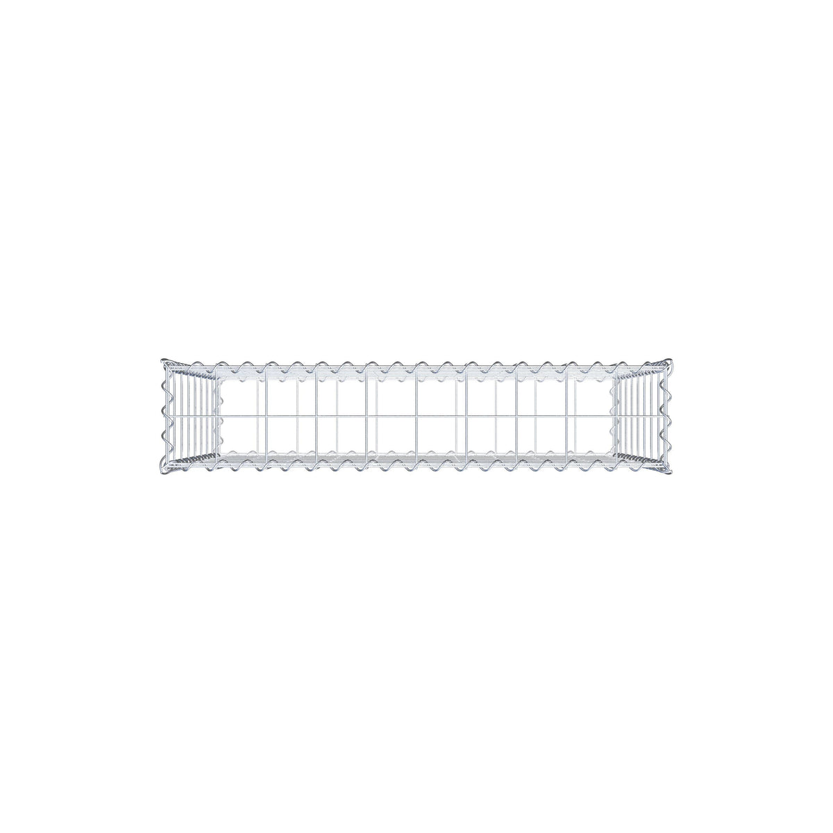 Gabion 100 cm x 80 cm x 20 cm (L x H x D), mesh size 10 cm x 10 cm, spiral