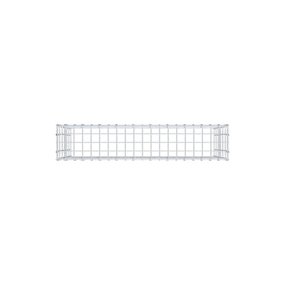 Monteret gabion type 3 100 cm x 60 cm x 20 cm (L x H x D), maskestørrelse 5 cm x 10 cm, C-ring