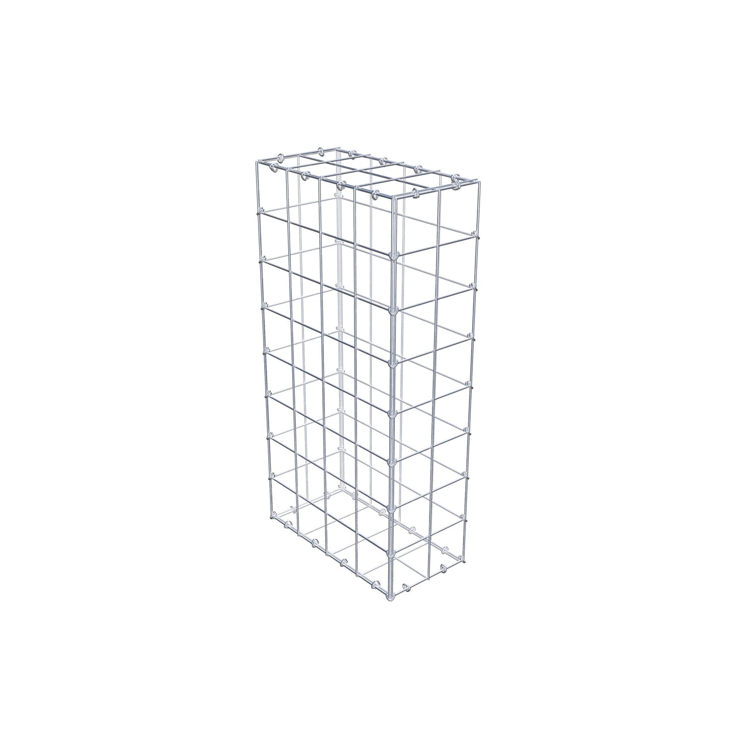 Gabion 80 cm x 40 cm x 20 cm (L x H x D), maskestørrelse 10 cm x 10 cm, C-ring