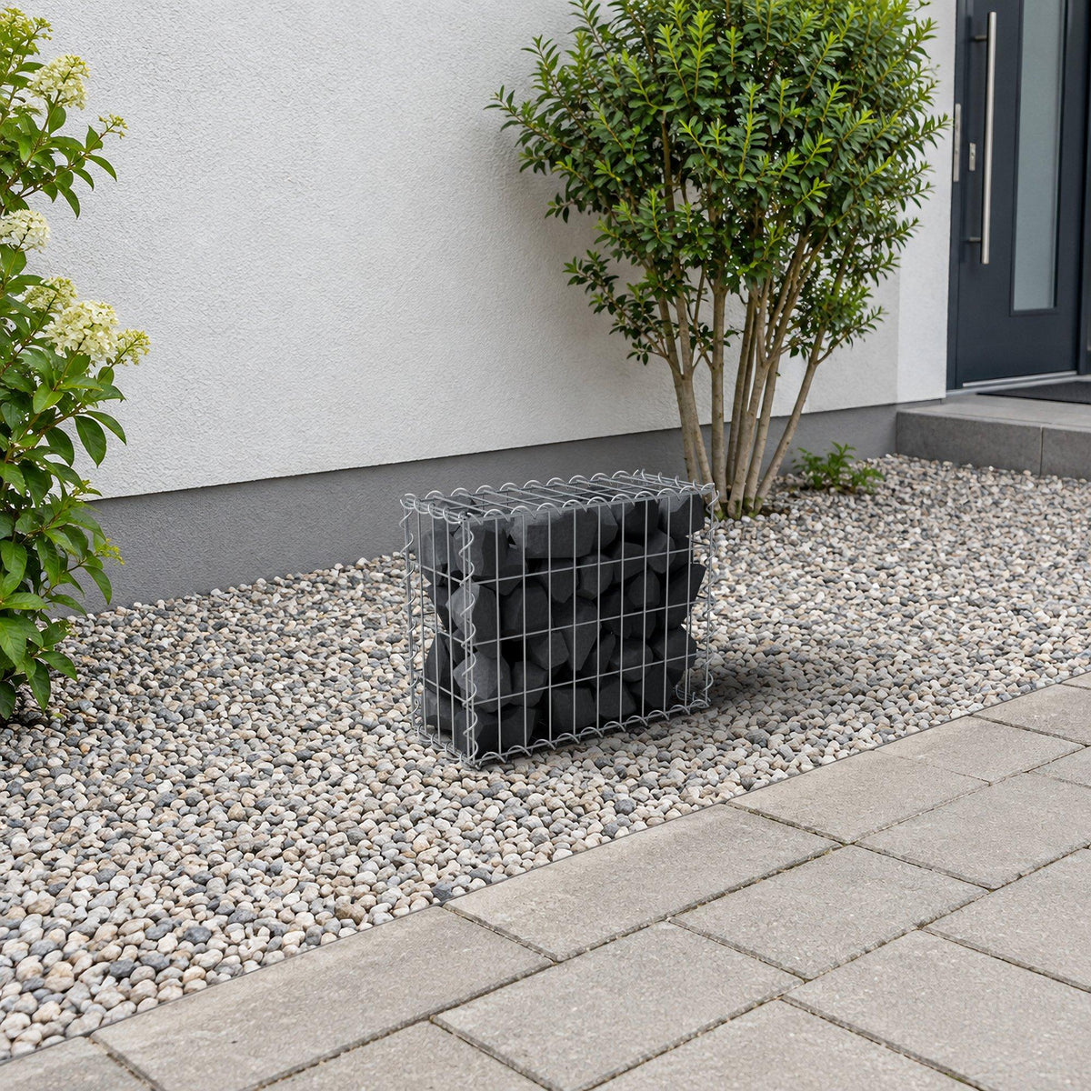 Gabion 50 cm x 40 cm x 20 cm (L x H x D), maskstorlek 5 cm x 10 cm, spiral