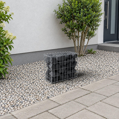 Gabion 50 cm x 40 cm x 20 cm (L x H x D), maskstorlek 5 cm x 10 cm, spiral