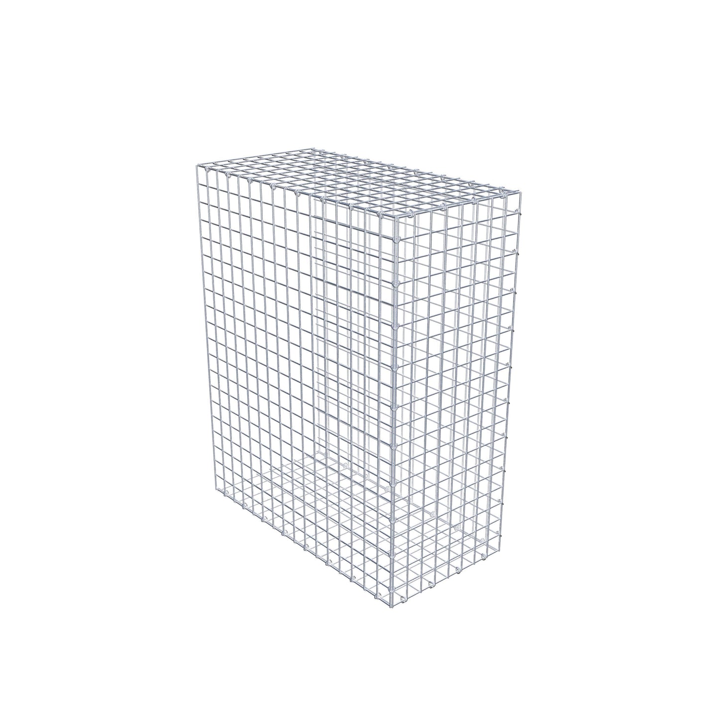 Gavión complementario de tipo 2 100 cm x 80 cm x 40 cm (largo x alto x fondo), malla 5 cm x 5 cm, anillo en C