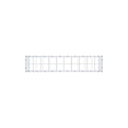 Gabion 100 cm x 30 cm x 20 cm (L x H x D), maskstorlek 10 x 10 cm, spiralring