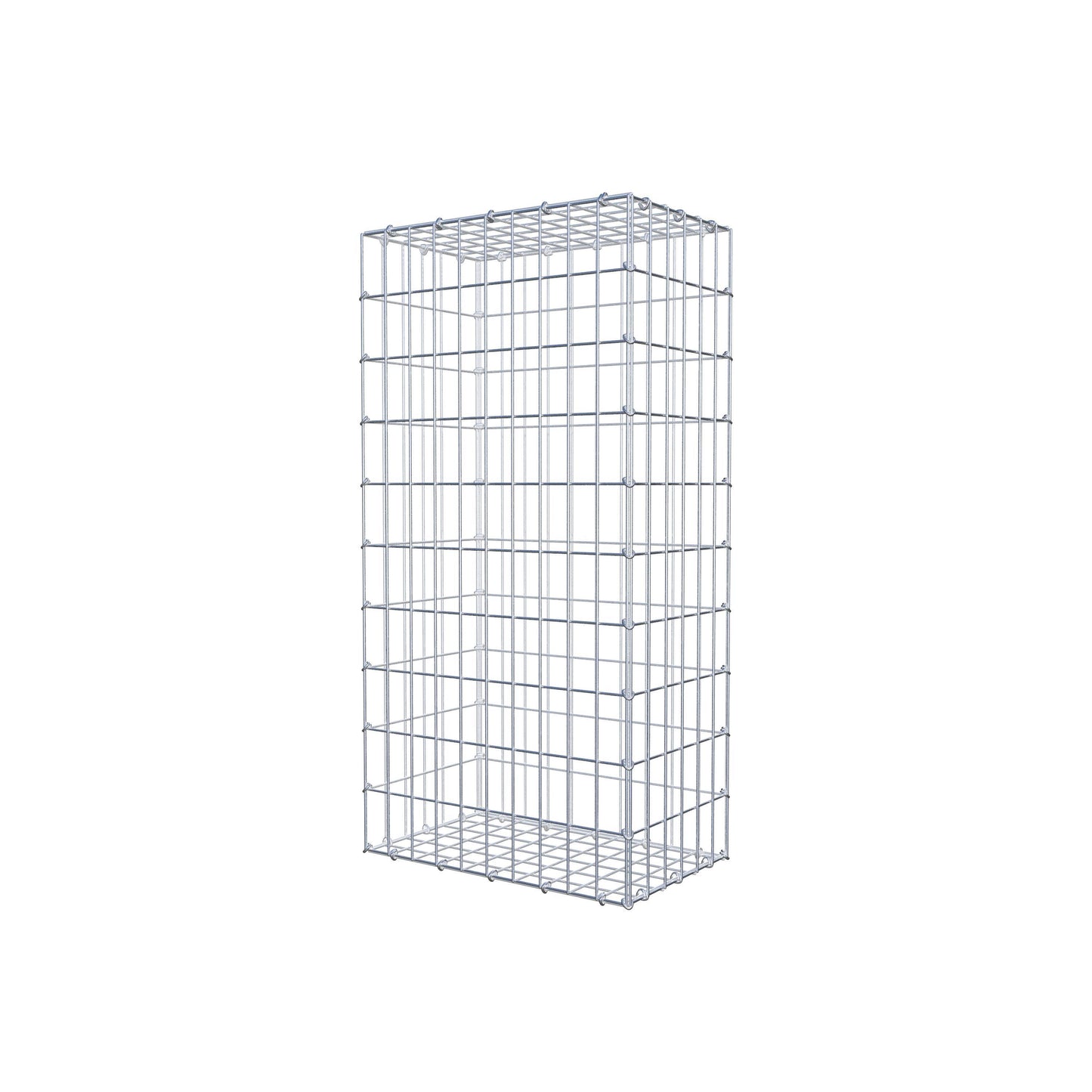 Gabião 100 cm x 30 cm x 50 cm (C x A x P), malhagem 5 cm x 10 cm, anel C