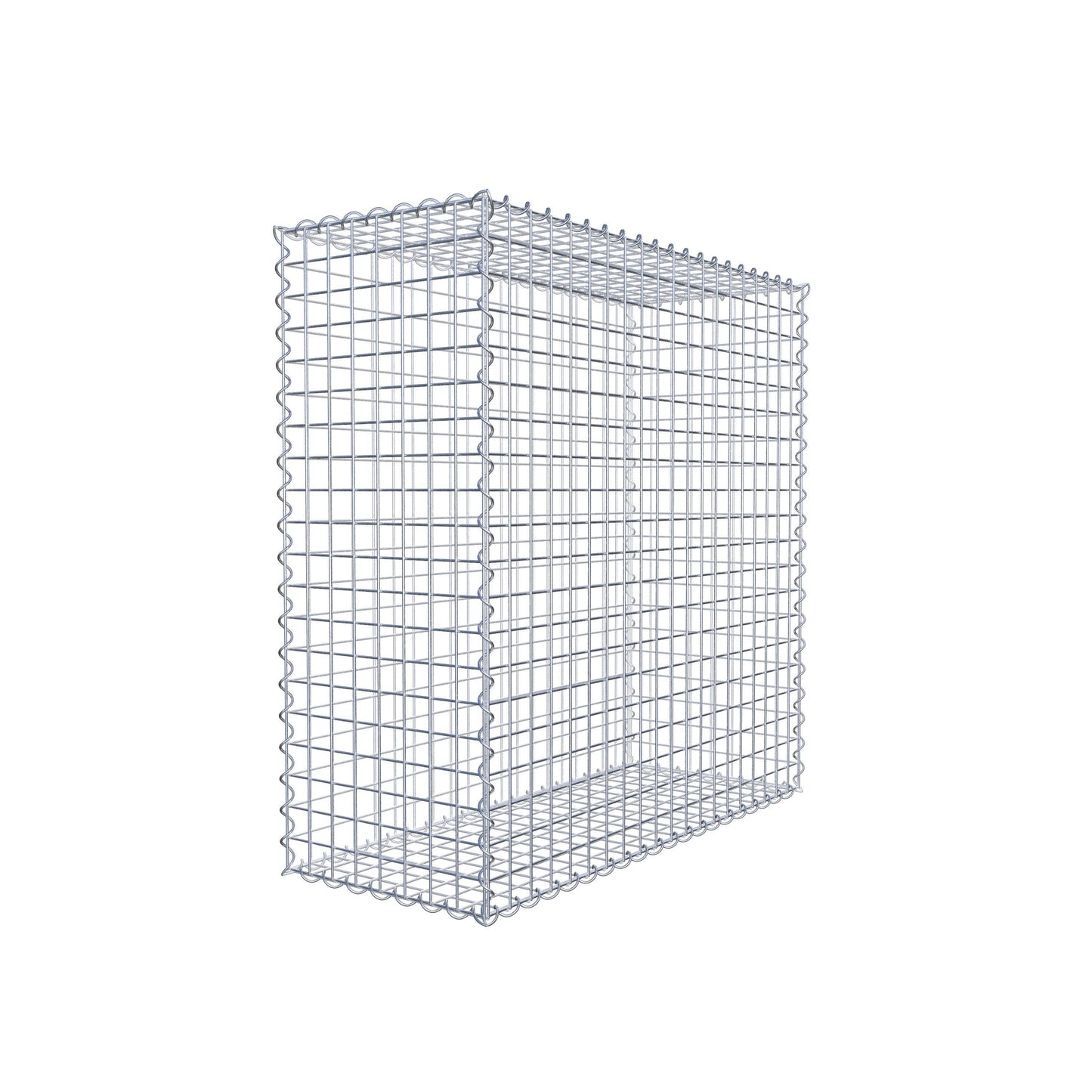Gabion 100 cm x 100 cm x 40 cm (L x H x D), maskstorlek 5 cm x 5 cm, spiral