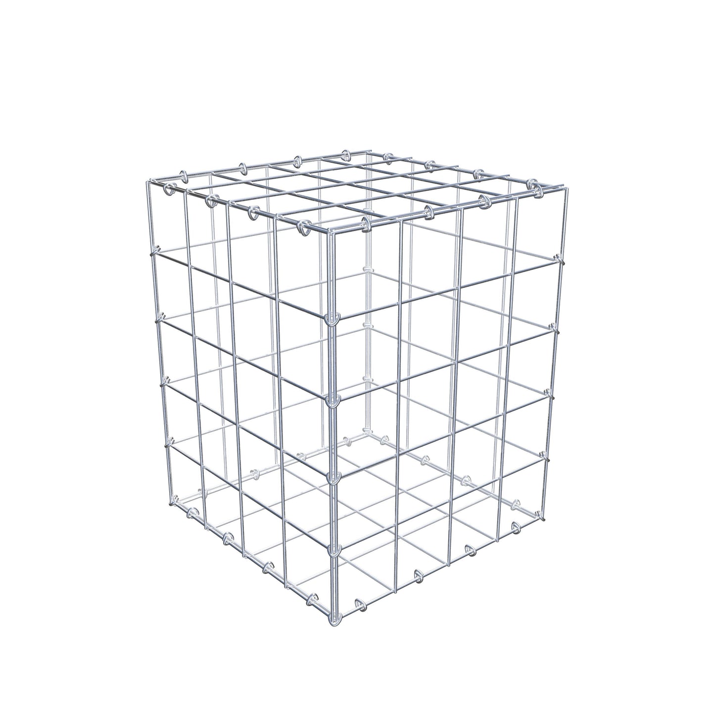 Gabião 50 cm x 40 cm x 40 cm (C x A x P), malhagem 10 cm x 10 cm, anel C