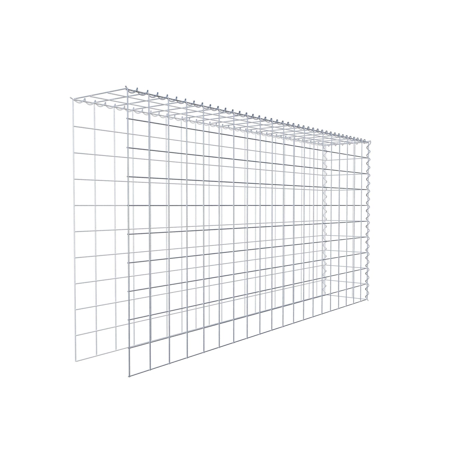 Gabbione aggiuntivo tipo 4 200 cm x 100 cm x 30 cm (L x A x P), maglia 10 cm x 10 cm, spirale