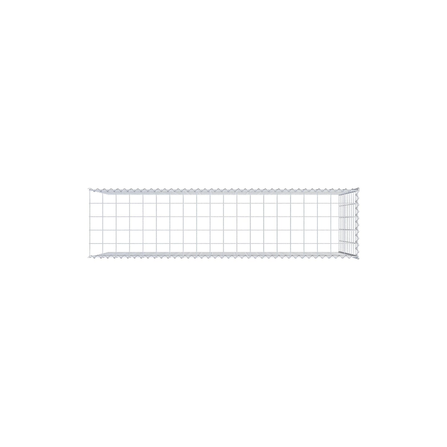 Opvokset gabion type 4 200 cm x 100 cm x 50 cm (L x H x D), maskestørrelse 10 cm x 10 cm, spiral