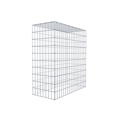 Typ 3 påbyggnadsgabion 100 cm x 90 cm x 40 cm (L x H x D), maskstorlek 5 cm x 10 cm, C-ring