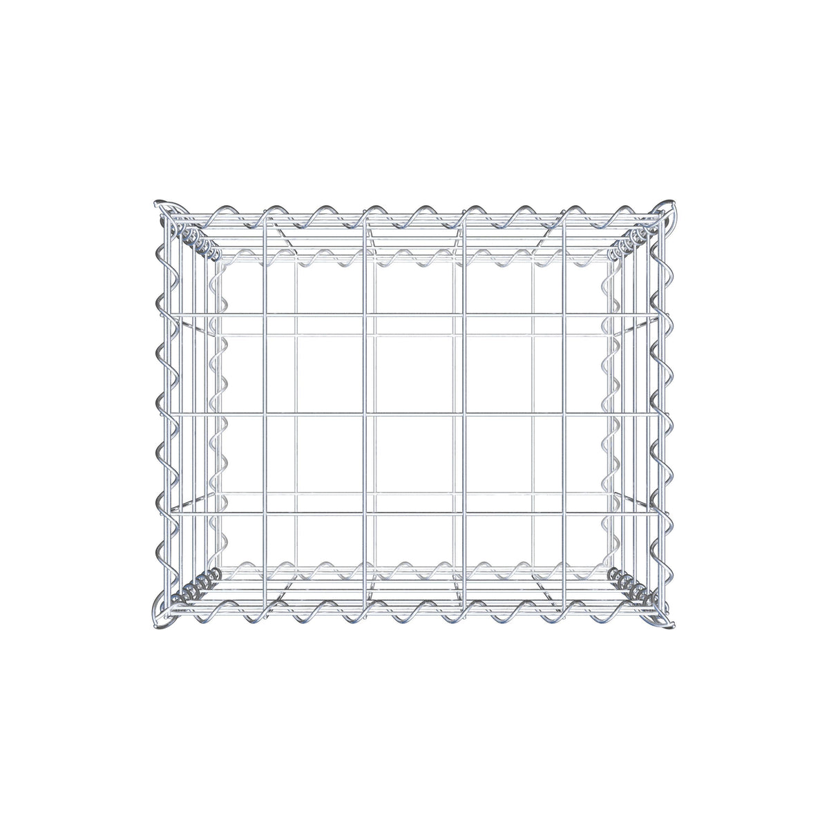 Gabbione 50 cm x 40 cm x 40 cm (L x H x P), maglia 10 cm x 10 cm, spirale