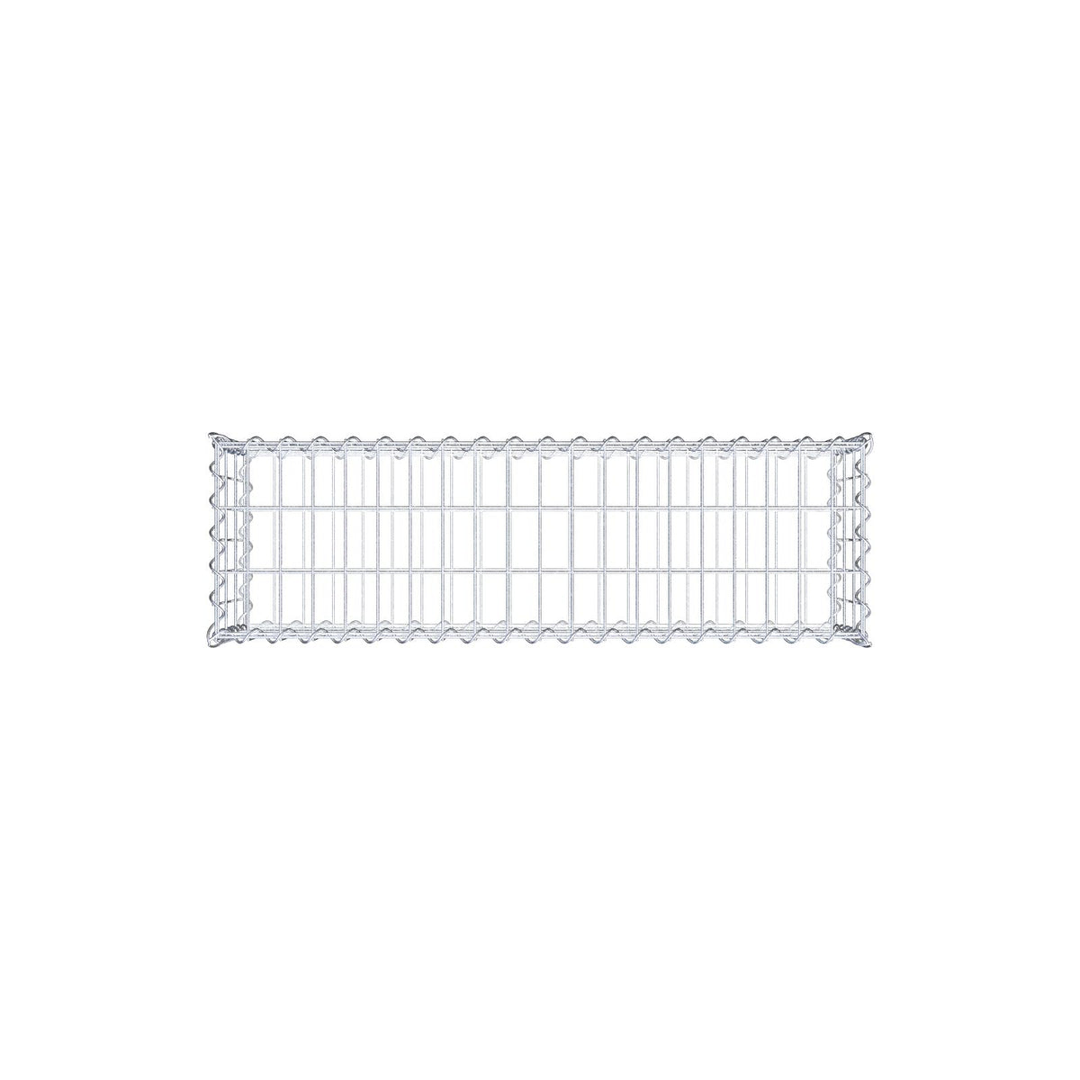 Gabbione 100 cm x 30 cm x 30 cm (L x H x P), maglia 5 cm x 10 cm, spirale