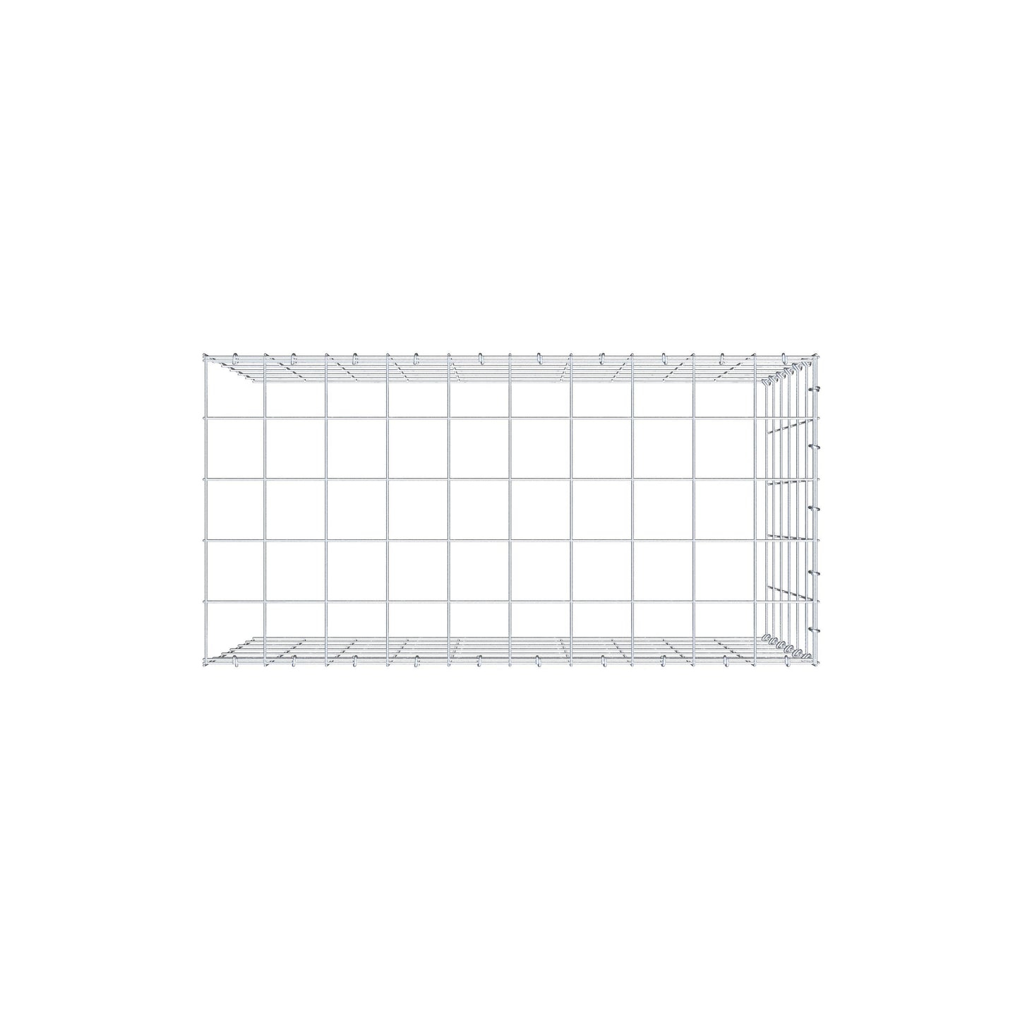 Tilläggspåle typ 4 100 cm x 60 cm x 50 cm (L x H x D), maskstorlek 10 cm x 10 cm, C-ring