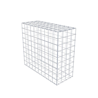 Gabion 100 cm x 90 cm x 40 cm (L x H x D), mesh size 10 x 10 cm, spiral ring