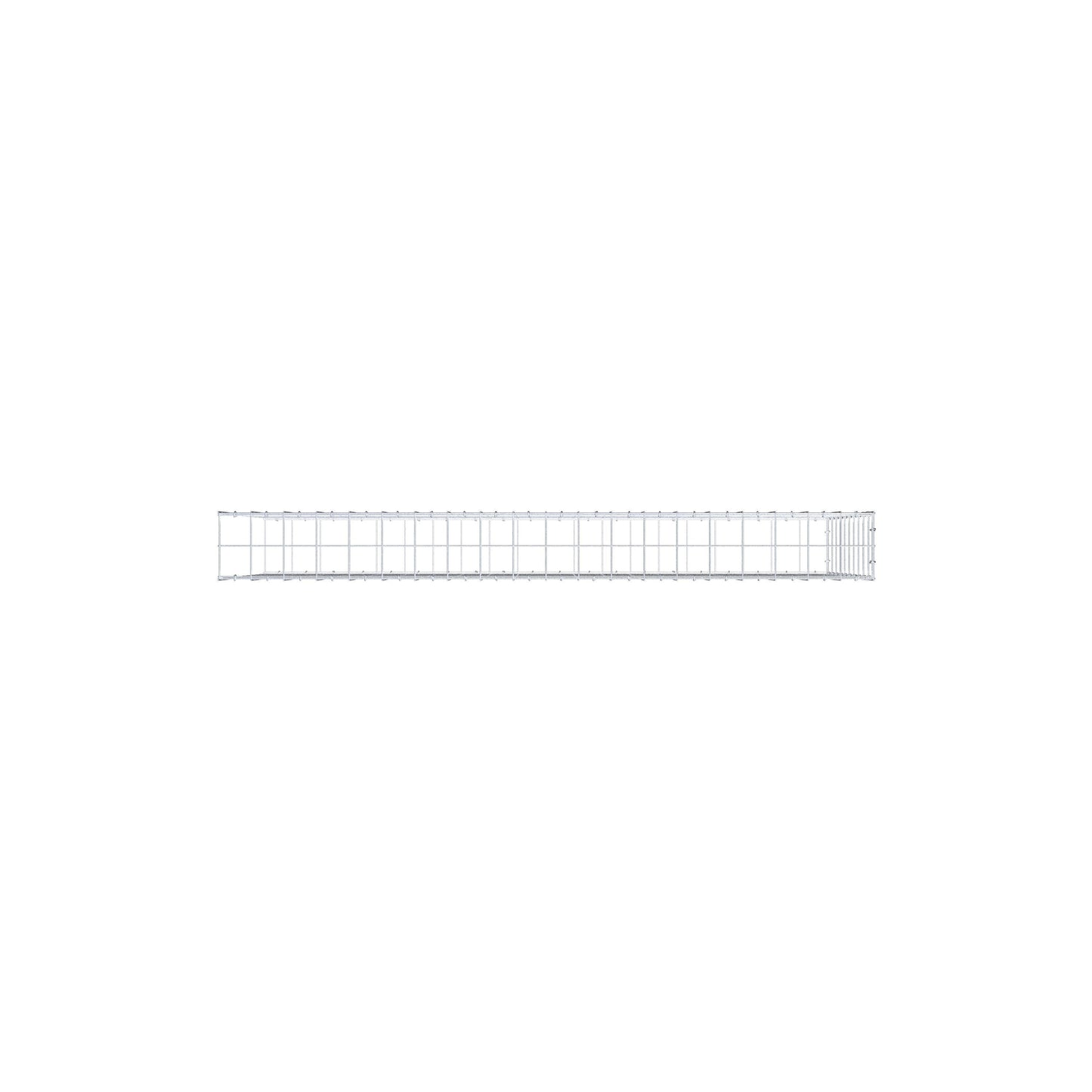 Gavión complementario de tipo 2 200 cm x 100 cm x 20 cm (L x A x P), malla 10 cm x 10 cm, anillo en C