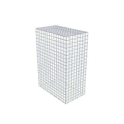 Gavión 100 cm x 70 cm x 40 cm (L x A x P), malla 5 cm x 5 cm, anillo en C
