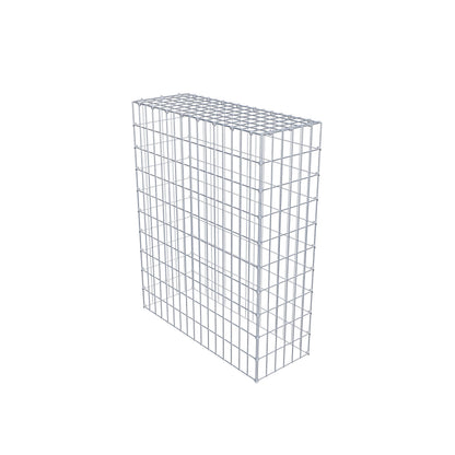 Mounted gabion type 3 100 cm x 80 cm x 30 cm (L x H x D), mesh size 5 cm x 10 cm, C-ring