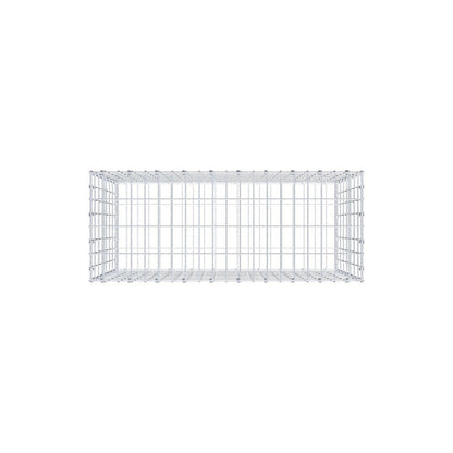 Gabion 100 cm x 70 cm x 40 cm (L x H x D), maskstorlek 5 x 10 cm, spiralring