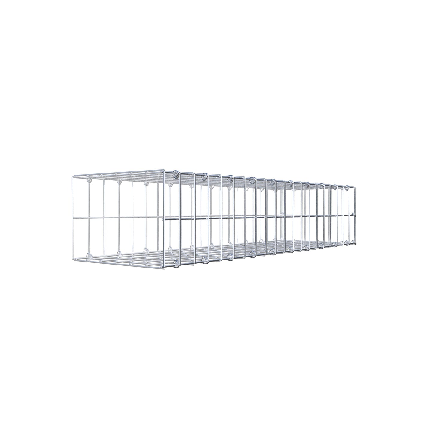 Gabião tipo 2 100 cm x 20 cm x 30 cm, malhagem 5 cm x 10 cm, anel C