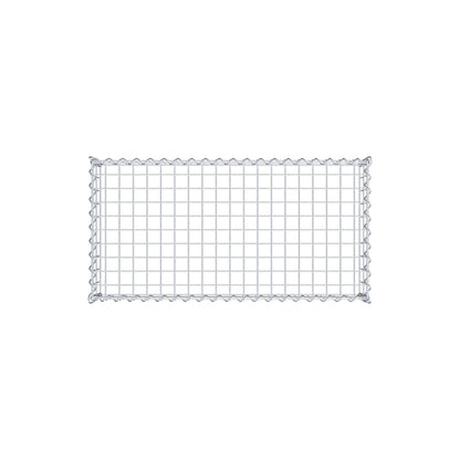 Opvokset gabion type 3 100 cm x 20 cm x 50 cm (L x H x D), maskestørrelse 5 cm x 10 cm, spiral