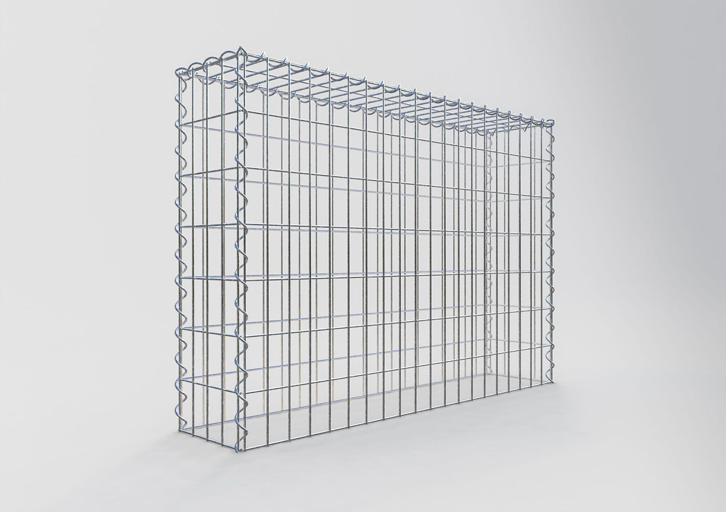 Extra gabion typ 3 100 cm x 70 cm x 20 cm (L x H x D), maskstorlek 5 cm x 10 cm, spiral