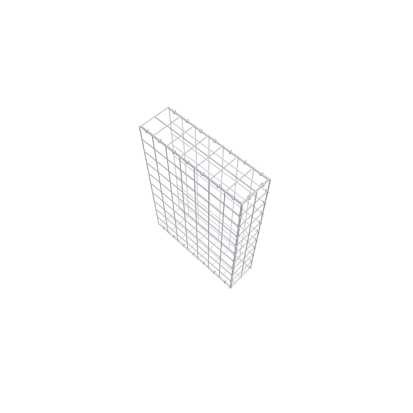 Gavión complementario de tipo 2 100 cm x 70 cm x 20 cm (L x A x P), malla 10 cm x 10 cm, anillo en C