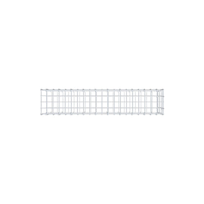 Monteret gabion type 2 100 cm x 30 cm x 20 cm, maskestørrelse 5 cm x 10 cm, C-ring