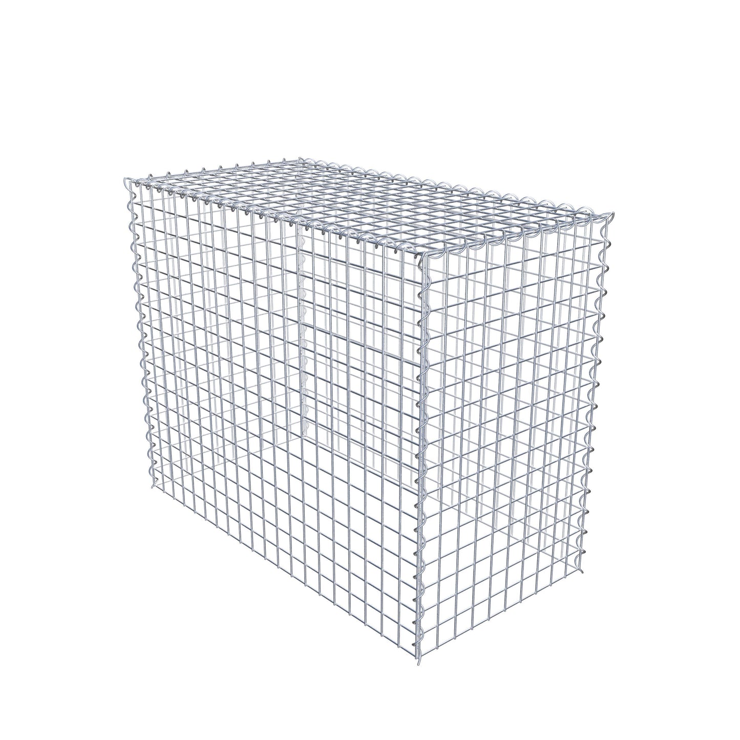 Anbaugabione Typ 3 100 cm x 80 cm x 50 cm (L x H x T), Maschenweite 5 cm x 5 cm, Spirale
