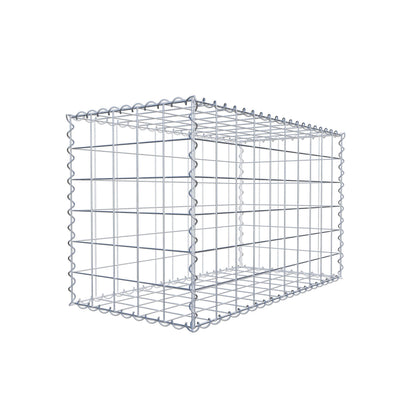 Gabbione 100 cm x 60 cm x 50 cm (L x H x P), maglia 10 cm x 10 cm, spirale