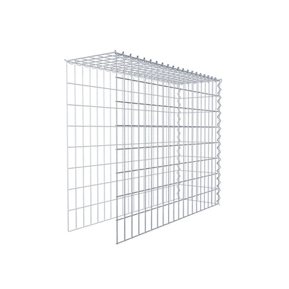 Påväxt gabion typ 4 100 cm x 80 cm x 30 cm (L x H x D), maskstorlek 5 cm x 10 cm, spiral