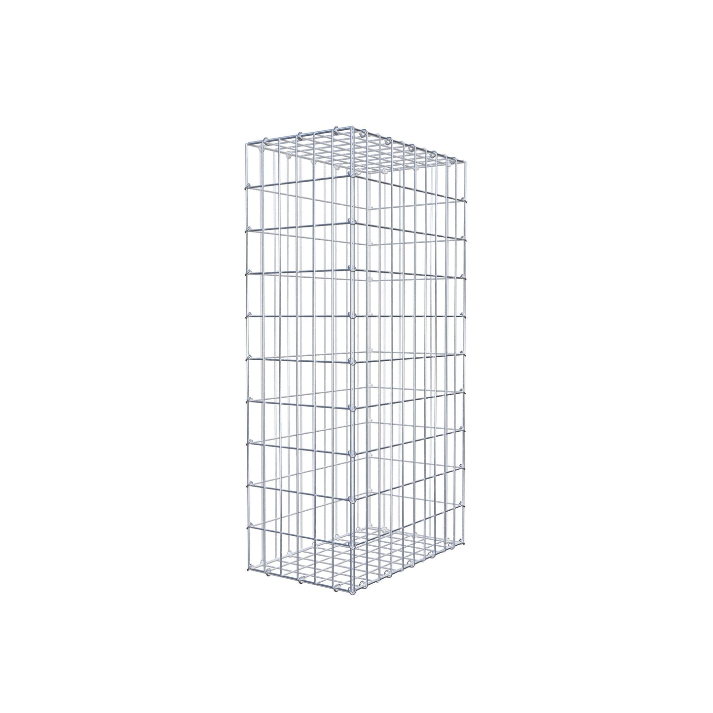 Gabião 100 cm x 50 cm x 30 cm (C x A x P), malhagem 5 cm x 10 cm, anel C