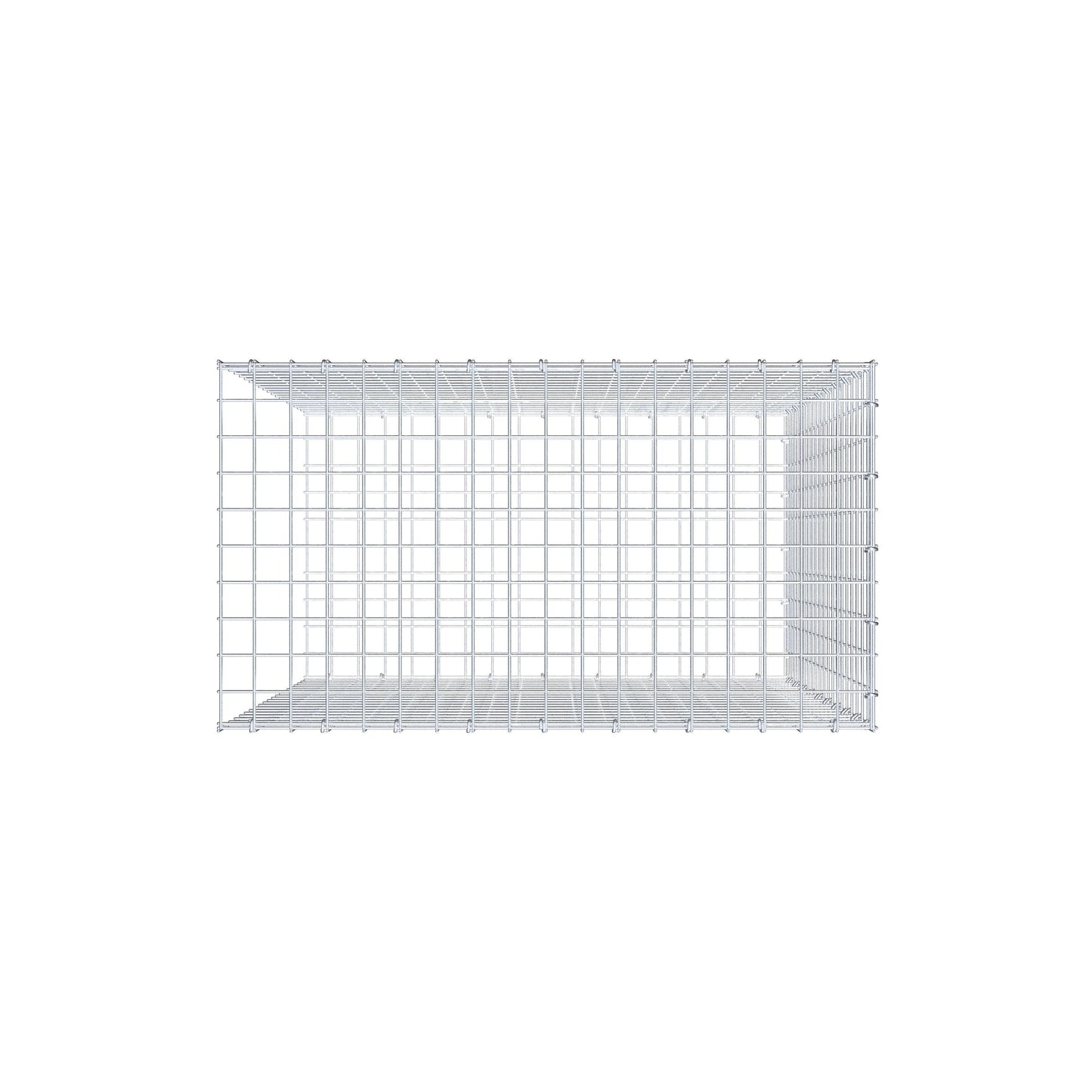 Gabião Tipo 2 100 cm x 90 cm x 50 cm (C x A x P), malhagem 5 cm x 5 cm, anel C