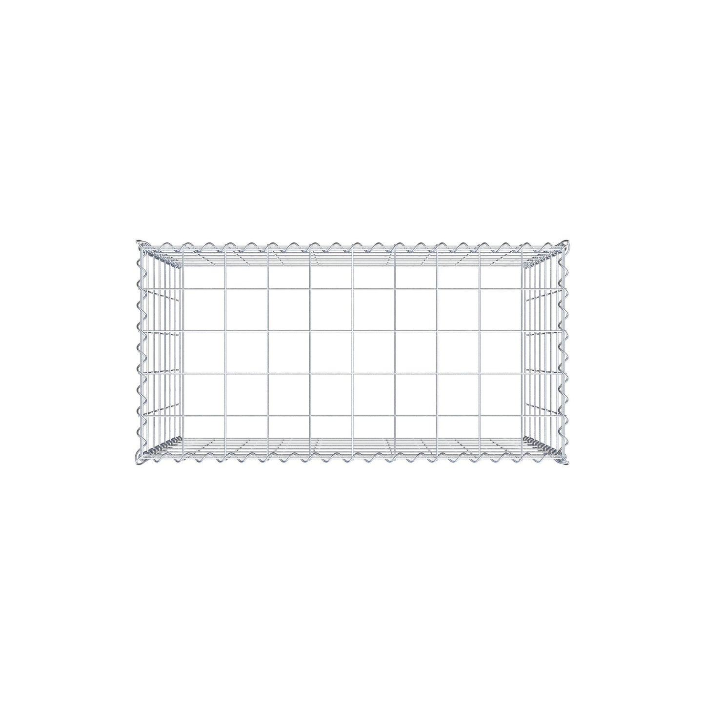 Add-on schanskorf type 3 100 cm x 70 cm x 50 cm (L x H x D), maaswijdte 10 cm x 10 cm, spiraal