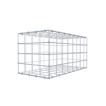 Gabione 80 cm x 40 cm x 40 cm (L x H x T), Maschenweite 10 cm x 10 cm, C-Ring