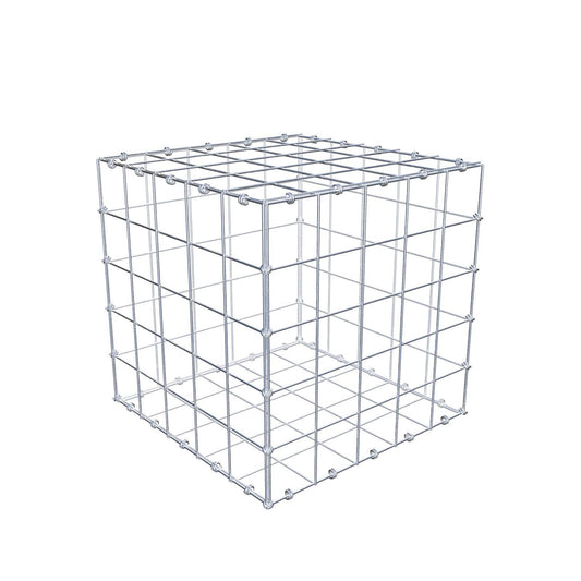 Gabion 50 cm x 50 cm x 50 cm (L x H x D), maskestørrelse 10 x 10 cm, spiralring
