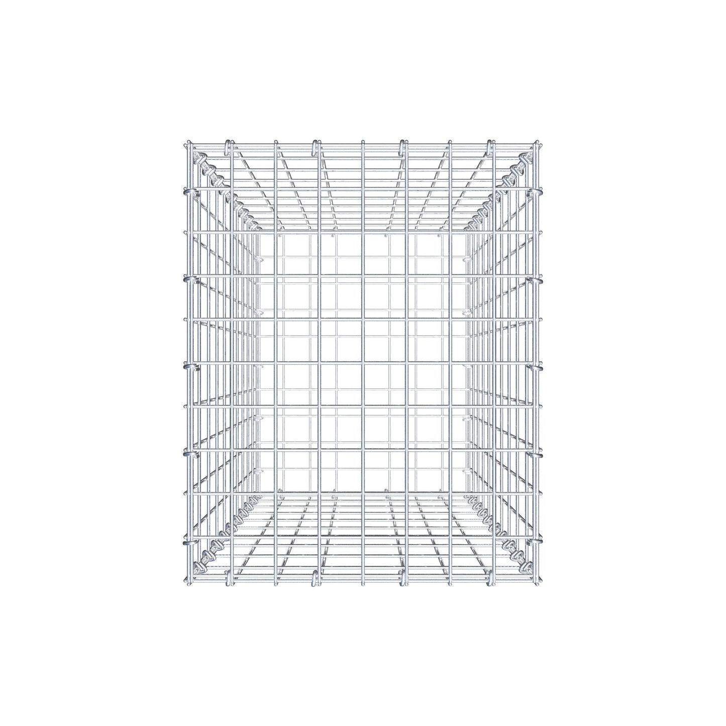 Schanskorf 100 cm x 40 cm x 50 cm (L x H x D), maaswijdte 5 cm x 10 cm, C-ring