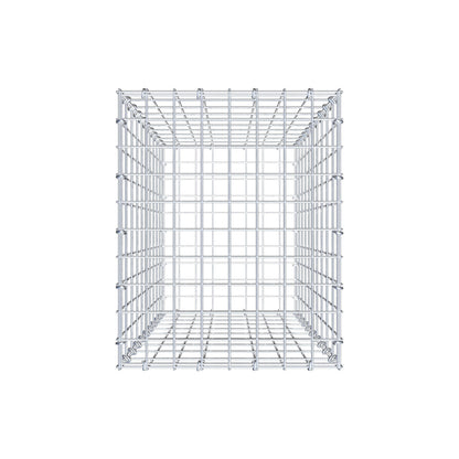Schanskorf 100 cm x 40 cm x 50 cm (L x H x D), maaswijdte 5 cm x 10 cm, C-ring