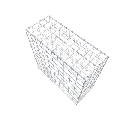 Gabião 100 cm x 100 cm x 40 cm (C x A x P), malhagem 10 x 10 cm, anel espiral