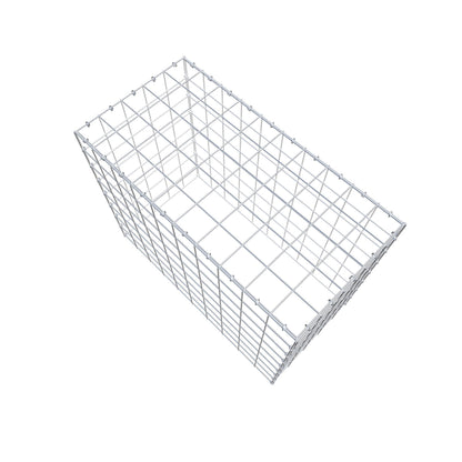 Typ 3 påbyggnadsgabion 100 cm x 80 cm x 50 cm (L x H x D), maskstorlek 10 cm x 10 cm, C-ring