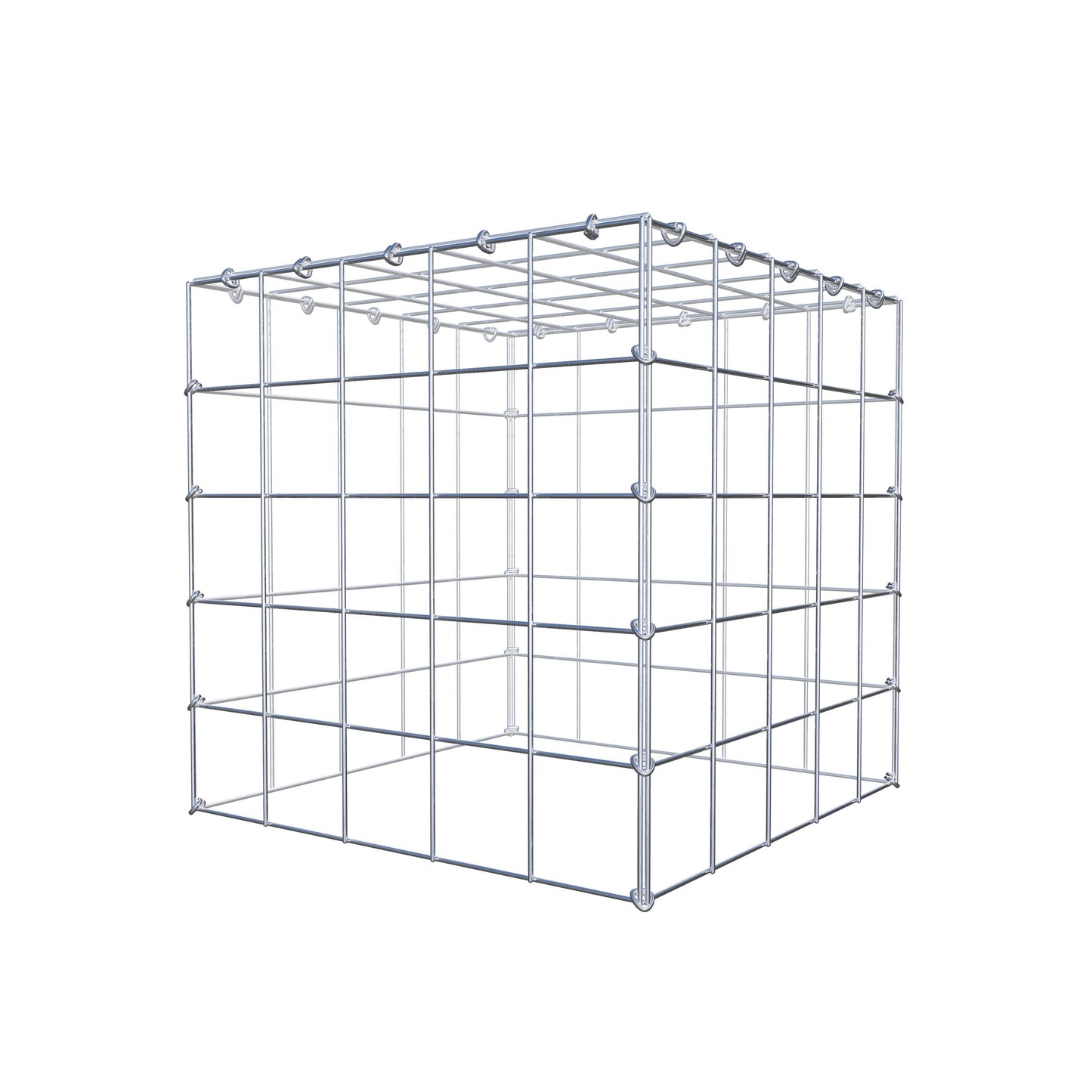 Anbaugabione Typ 3 50 cm x 50 cm x 50 cm (L x H x T), Maschenweite 10 cm x 10 cm, C-Ring