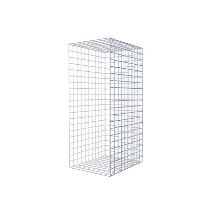 Typ 2 påbyggnadsgabion 100 cm x 50 cm x 40 cm (L x H x D), maskstorlek 5 cm x 5 cm, C-ring